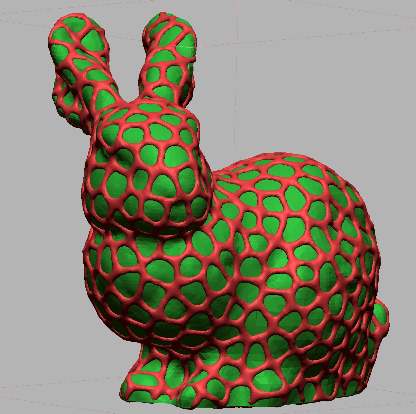 Der Standford Bunny als Voronoi Netz - SCANIT3D
